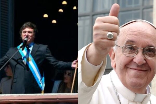 Texto alternativo: Encuentro entre Javier Milei y el Papa Francisco el 12 de febrero.