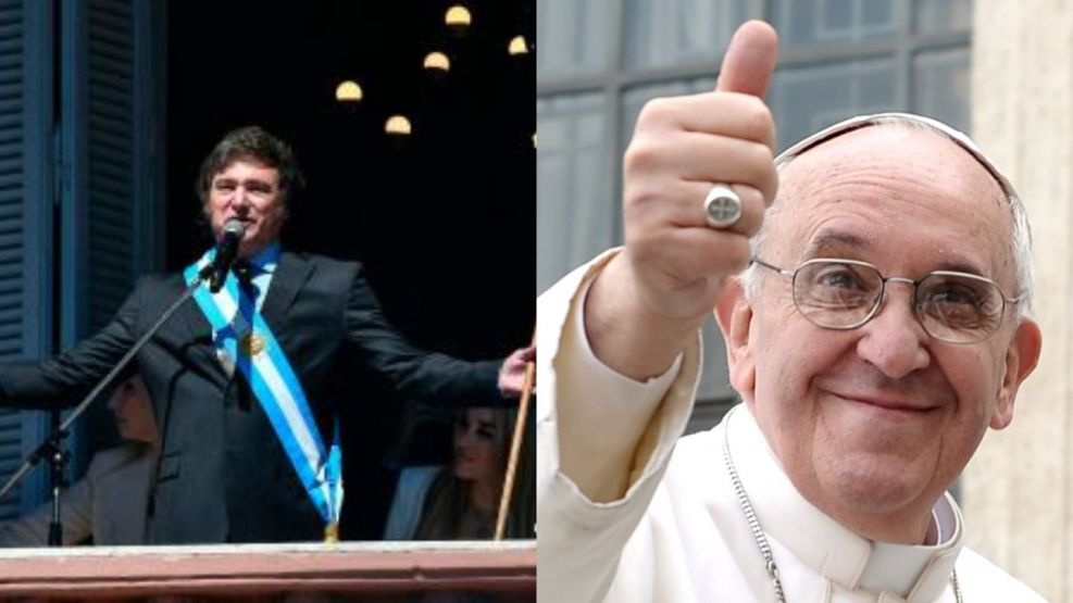Texto alternativo: Encuentro entre Javier Milei y el Papa Francisco el 12 de febrero.