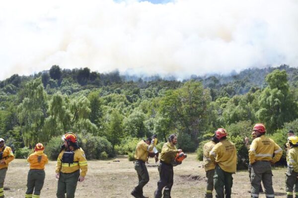 Texto alternativo: "Incendio forestal en Los Alerces, más de 3000 hectáreas".