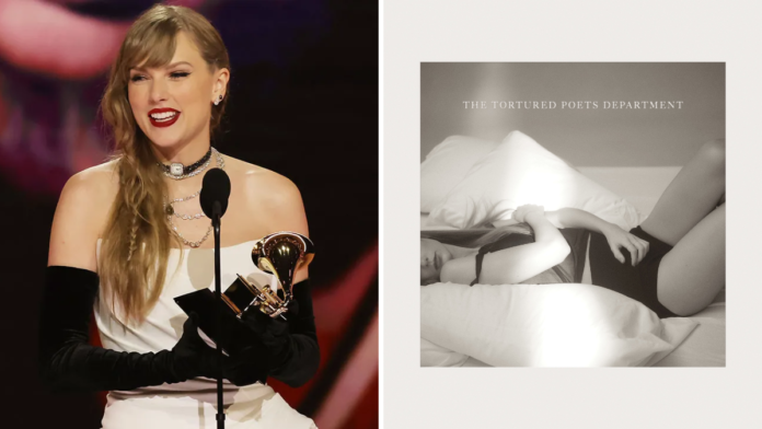 Texto alternativo: "Nuevo álbum de Taylor Swift, The Tortured Poets Department"